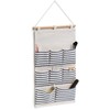 Zeller ORGANIZER NA ŚCIANĘ POLIESTER Z KIESZENIAMI 35 X 58.5 CM BEŻOWY
