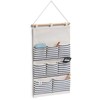 Zeller ORGANIZER NA ŚCIANĘ POLIESTER Z KIESZENIAMI 35 X 58.5 CM BEŻOWY