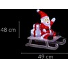 Fééric Lights and Christmas Outdoor Lauko šviesa, Kalėdų Senelis ant rogių, 60 LED