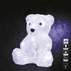 Springos LED acrylic bear, battery-operated, 16 LEDs, height 20 cm