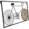 Home Styling Collection Metalinė sienų apdaila retro dviratis ir laikrodis, 60 x 32 x 5 cm