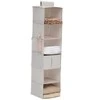 5five Simply Smart Pakabinamas spintos organizatorius DRESSY, 6 skyriai, 30 x 30 x 127 cm