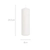 Home Styling Collection Parafino cilindro žvakė, Ø 8 x 25 cm