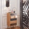 Atmosphera Vintage Vintažinis šviestuvas su geležiniu juodu stovu, puikus aksesuaras namų interjerui.