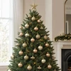 Fééric Lights and Christmas Auksinių kalėdinių papuošalų rinkinys su žvaigždute, 18 elementų