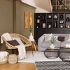 Atmosphera PIECES Dekoratyviniai laikymo krepšeliai iš nendrių, pinti, 3 vnt