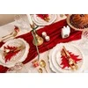 Home Styling Collection PIECES Kalėdinės stalo įrankių kišenės Kalėdų eglutė, 4 vnt