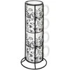 Secret De Gourmet PIECES Keraminiai puodeliai ant stovo FLORAL, 240 ml, 4 vnt