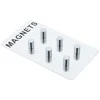 PIECES Magnetai užrašams, nerūdijančio plieno, 6 vnt., ZELLER