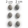 PIECES Magnetukai užrašams STONE, poliresin, 6 vnt., ZELLER