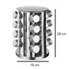 5five Simply Smart PIECES Metalinė prieskonių lentyna + stiklinė tara - 17 vnt