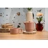 Home Styling Collection PIECES NATŪRALIŲ medinių plokščių pagalvėlės, rinkinyje 4 vnt