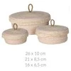 Home Styling Collection PIECES Sandėliavimo konteineriai su dangteliu, 3 vnt