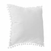Atmosphera Pagalvė su pomponais dramblio kaulo minkšta patogi 40x40 cm