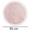 Dekoracja Domu Rožinė Lurex dekoratyvinis kilimas, skersmuo 90 cm su kutais, rožinis