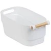 Plastikinis indas su medine rankena, 18 x 15,5 x 33,5 cm, WENKO 54019100
