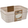 Storage Solutions Plastikiniai laikymo krepšeliai, 19 x 13,5 x 6 cm, 2 vnt.