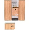 Storage Solutions Sandėliavimo sprendimai Dėžutė su bambuko priekiu ir rankena, 31 x 31 x 30,5 cm