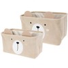 Home Styling Collection CUTIE žaislų konteineriai su ausytėmis, velvetas, 2 vnt