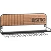 Home Styling Collection BISTROT Metalo taurės laikiklis sieninis 48x12x20 cm