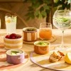 Lumarko POOL snack set, 5 pieces, four bowls and a bamboo tray