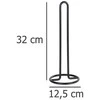 Popierinių rankšluosčių stovas Ø 12,5 cm, juodas, WENKO
