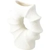 Home Styling Collection Porcelain shell-shaped vase MURI, 21 x 7 x 23.5 cm, baltas