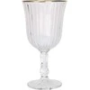 Vivalto Stiklinis vyno taurė 220 ml su auksine briauna