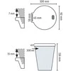 Koziol Puodelis su dangteliu ir gerimo skylute, 300 ml