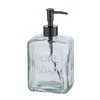 PURE skysto muilo dozatorius, skaidrus stiklas, 550 ml, WENKO