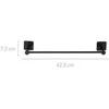 Bathroom Solutions Rankšluosčių kabykla plienas juoda 42 cm