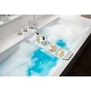 Reguliuojamo pločio vonios lentyna, 55 - 78 cm, balta, ZELLER