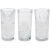 Glasmark 3 raštuotų stiklinių rinkinys, 380 ml