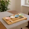 Secret De Gourmet Sušių serviravimo rinkinys su 4 porcelianiniais dubenėliais