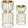 Atmosphera Metalinių arbatinių žvakių laikiklių rinkinys, auksinis
