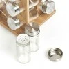 Rotary Rotacinė prieskonių lentynėlė + 16 indelių, 30 cm, bambukas, ZELLER