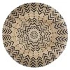 Atmosphera Carpet Apvalus džiuto kilimas, Ø 120 cm, geometrinis raštas