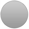Home Styling Collection Sieninis veidrodis 55 cm juodas apvalus metalinis