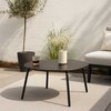 Steel Apvalus plieno terasos stalas RONDO, Ø 70 cm x 40 cm