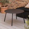 Steel Apvalus plieno terasos stalas RONDO, Ø 70 cm x 40 cm