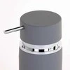 Zeller muilo dozatorius RUBBER muilo dozatorius - spalla pilka, 300 ml, ZELLER