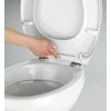 Samos WENKO Premium klozeto sėdynė, tyliai užsidaranti klozeto sėdynė Duroplast Fix-Clip