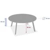Atmosphera SAONA metalinis sodo stalas, Ø 70 cm