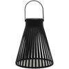 Home Styling Collection Saulės žibintas, juodas, 23 cm