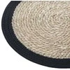 Secret De Gourmet Seagrass stalo ploviklis HAPPY, Ø 38 cm, su juodu apvadu