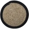 Secret De Gourmet Seagrass stalo ploviklis HAPPY, Ø 38 cm, su juodu apvadu