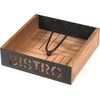 Home Styling Collection Servetėlių laikiklis su stūmimo juosta BISTROT 18x18 cm