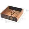 Home Styling Collection Servetėlių laikiklis su stūmimo juosta BISTROT 18x18 cm