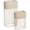 Home Styling Collection 2 metalinių stovimų gėlių vazonų rinkinys SOFT FORM