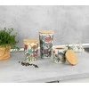 Wenko Set of 3 storage containers with bamboo lid GARDEN